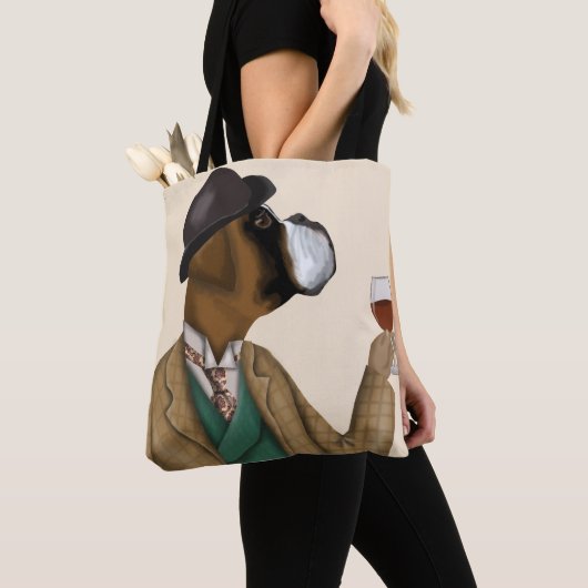 Boxer Wine Snob Tote Bag (Dichtbij)