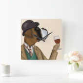 Boxer Wine Snob Vierkante Klok (Huis)