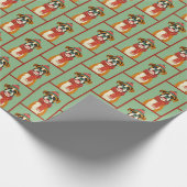 Boxer Winter Patroon Cadeaupapier (Hoek)
