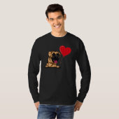 Boxer With Heart Balloon Valentines Day Love Boys T-shirt (Voorkant volledig)