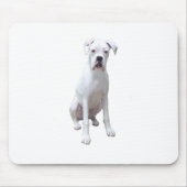 BOXER - Witte pup.png Muismat (Voorkant)