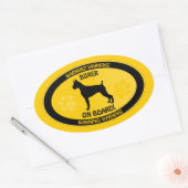 Boxer Xing Ovale Sticker (Envelop)