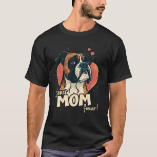 Boxerdog met hartdecoratie Boxermom 3 T-shirt