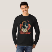 Boxerdog With Heartdecoration Amazing Dogdad  1 T-shirt (Voorkant volledig)