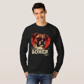 Boxerdog With Heartdecoration Fabulous Boxerdad T-shirt (Voorkant volledig)