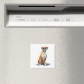 Boxerhond Aquarel Kunst Magneet (Insitu (Vaatwasser))