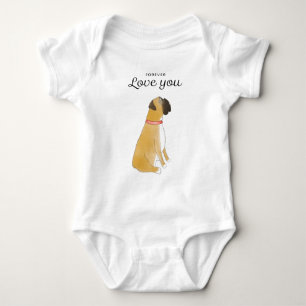 "Boxerhond baby body, Cadeau voor baby shower Romper