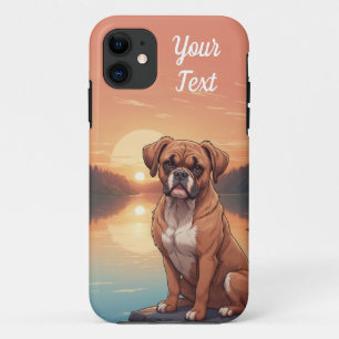 Boxerhond bij het meer Case-Mate iPhone case