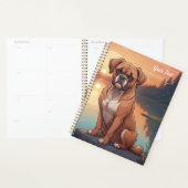 Boxerhond bij het meer planner (Display)