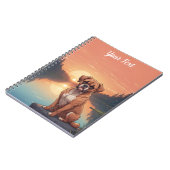 Boxerhond bij meer notitieboek (Linkerzijde)