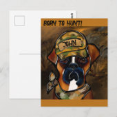 Boxerhond Briefkaart (Voorkant / Achterkant)