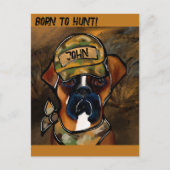 Boxerhond Briefkaart (Voorkant)