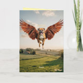 Boxerhond condoleancekaart kaart (Achterkant)