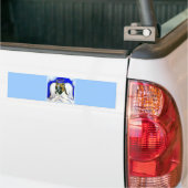 Boxerhond engel bumpersticker (Op Truck)