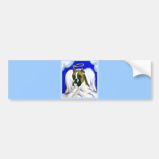 Boxerhond engel bumpersticker (Voorkant)
