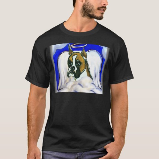 Boxerhond engel t-shirt (Voorkant)