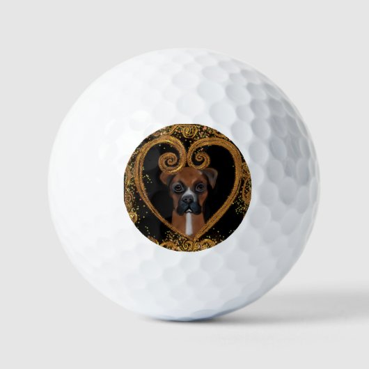 BOXERHOND GOLFBALLEN (Voorkant)