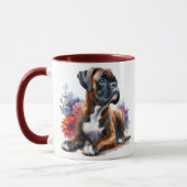 Boxerhond in bloei mok (Links)