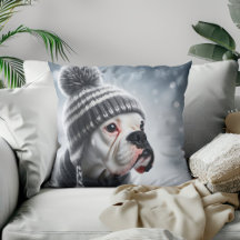 Boxerhond in de Winter