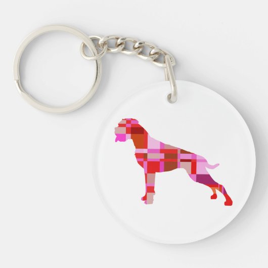 Boxerhond Karro Sleutelhanger (Voorkant)