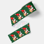Boxerhond Kerstmis Grosgrain Lint (Achterkant)