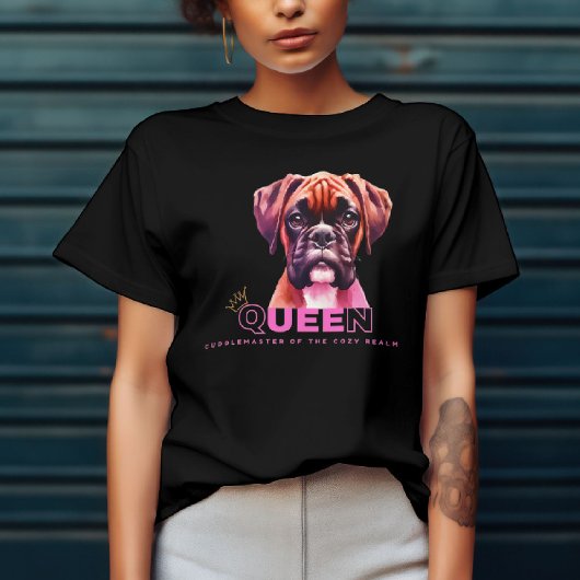Boxerhond - Koningin Knuffel Meester T-shirt