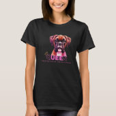 Boxerhond - Koningin Knuffel Meester T-shirt (Voorkant)