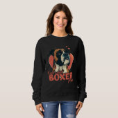 Boxerhond met hartdecoratie Coolste Boxermoeder Trui (Voorkant volledig)
