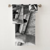 Boxerhond op vensterbank BTCNA Bad Handdoek (Insitu)