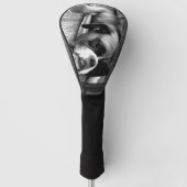 Boxerhond op vensterbank DCCNM Golfheadcover (Voorkant)