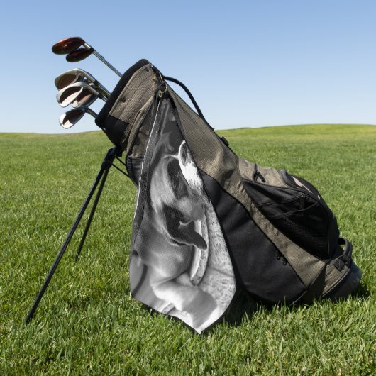 Boxerhond op vensterbank GTCNA Golfhanddoek (Groen)