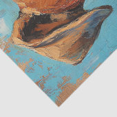 Boxerhond Portret Digitale Olie Schildering Decoup Tissuepapier (Detail)