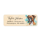 Boxerhond Retouradres Label (Voorkant)