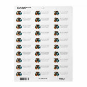Boxerhond Rustieke Bomen Retouradreslabel Etiket (Full Sheet)