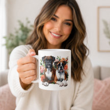 Boxerhonden En Bloemen