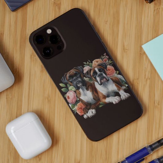 Boxerhonden Tussen De Bloemen Case-Mate iPhone Case