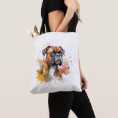 BoxerLove Waterverf Artwork - Loyal Canine Breed Tote Bag (Dichtbij)