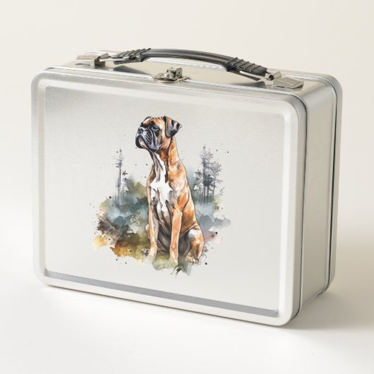 BoxerLoveArt Levendige Waterverf Schilderij van Lo (Voorkant)