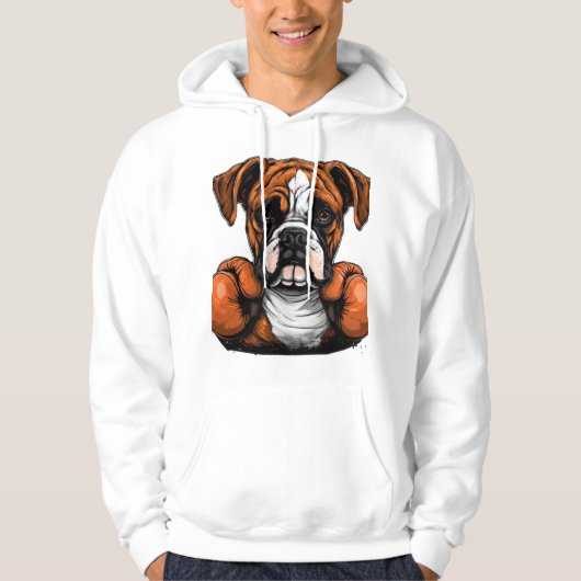 BoxerLoveK9's Designer Art Hoodie (Voorkant)