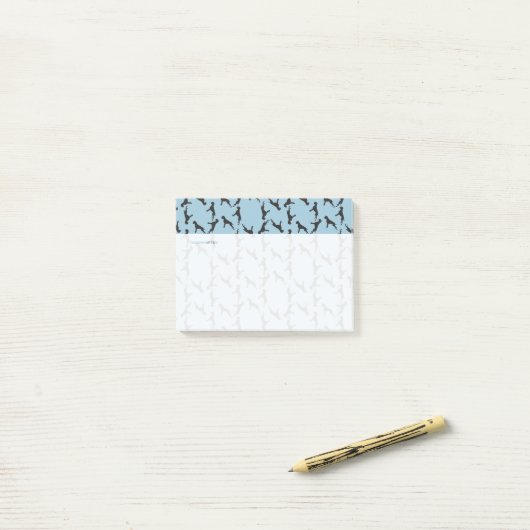 Boxerpatroon Post-it® Notes (Op bureau)