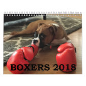 BOXERS 2018 CALENDAR KALENDER (Hoes)