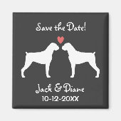 Boxers Bruiloft Save the Date Magneet (Voorkant)