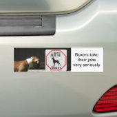 Boxers Dont Dial 911 Bumpersticker (Op auto)