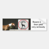 Boxers Dont Dial 911 Bumpersticker (Voorkant)