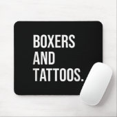 Boxers en Tattoos Duitse boxer-eigenaar Dog Inked  Muismat (Met muis)