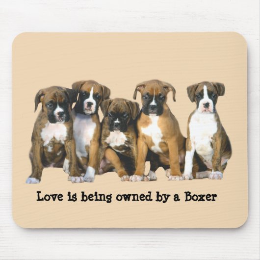 Boxers Mousepad Muismat (Voorkant)