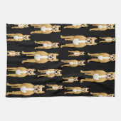 Boxers op Black. Theedoek (Horizontaal)