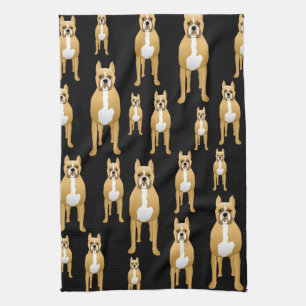 Boxers op Black. Theedoek
