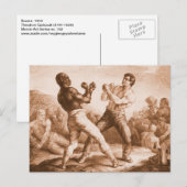 Boxers van Gericault Fine Art Lithograaf Briefkaart (Voorkant / Achterkant)