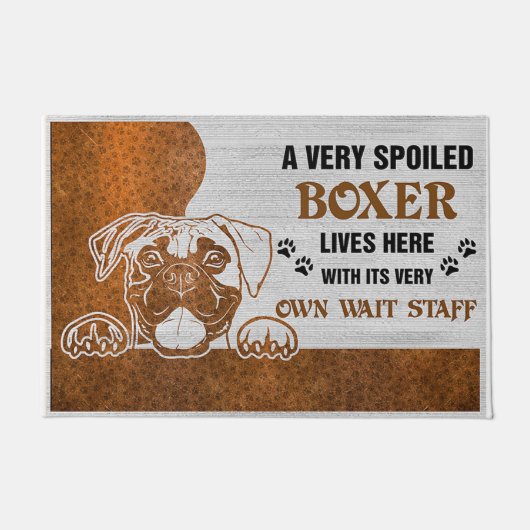 Boxers Welcome Mat | Perfect Gift for Dog Owner (Voorkant)